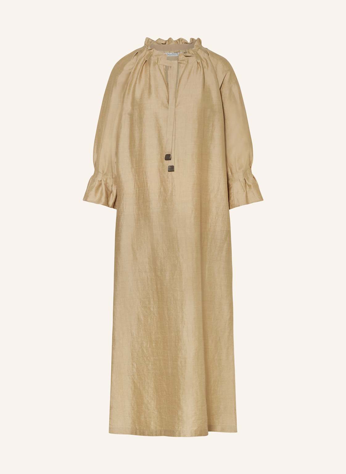 Max Mara Kleid Jene Mit Leinen Und Seide beige Max Mara Kleid Jene Mit Leinen Und Seide beige von Max Mara