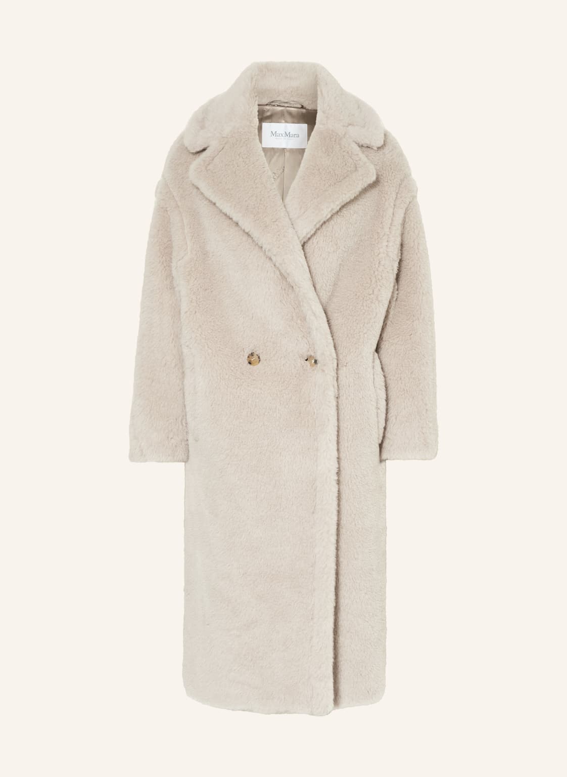 Max Mara Kunstfell-Mantel Tedgirl Mit Alpaka beige von Max Mara