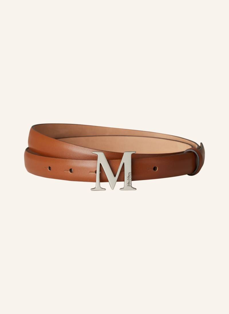 Max Mara Ledergürtel mclassic20 braun von Max Mara