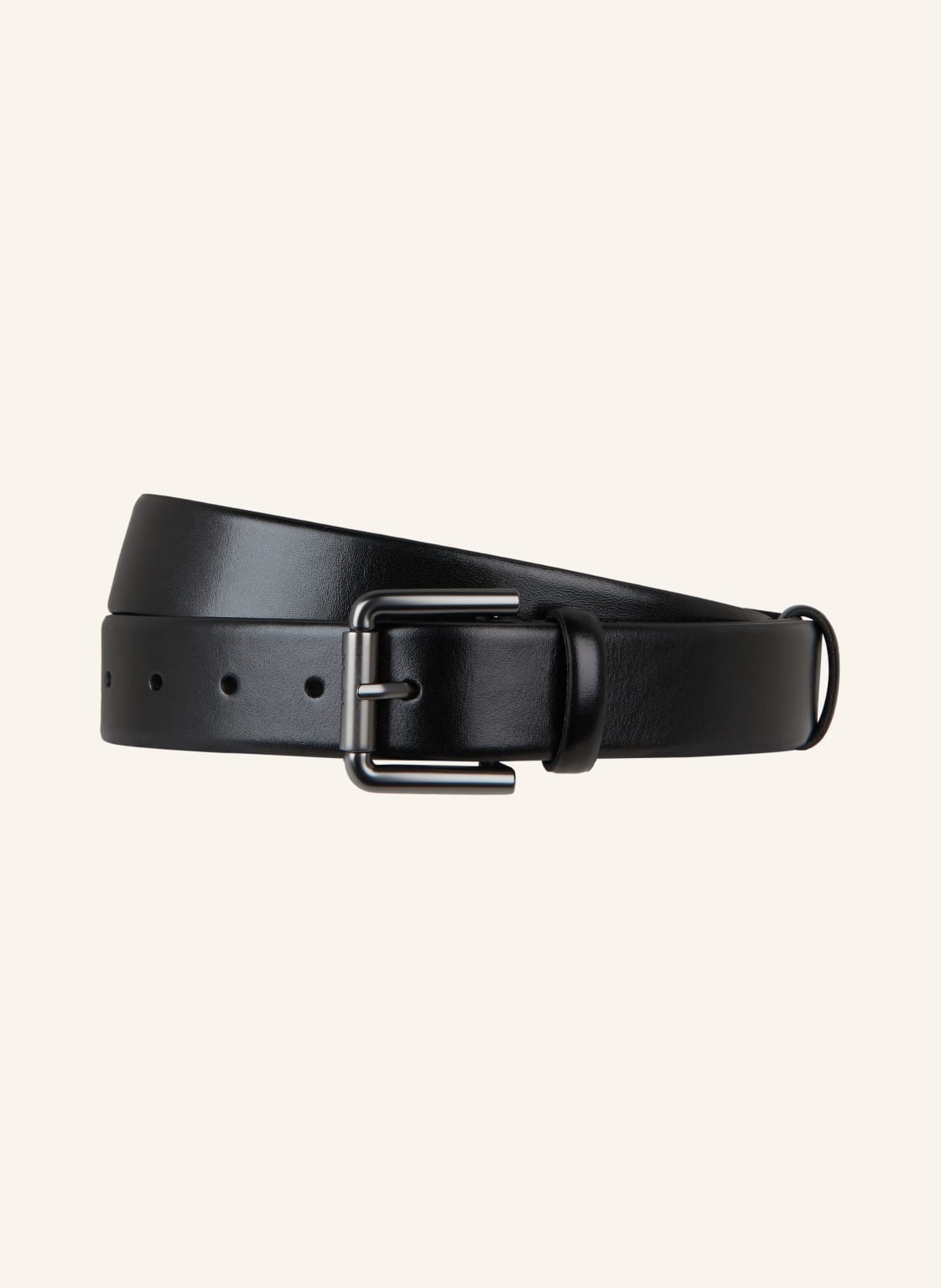 Max Mara Ledergürtel wetleather35 schwarz von Max Mara