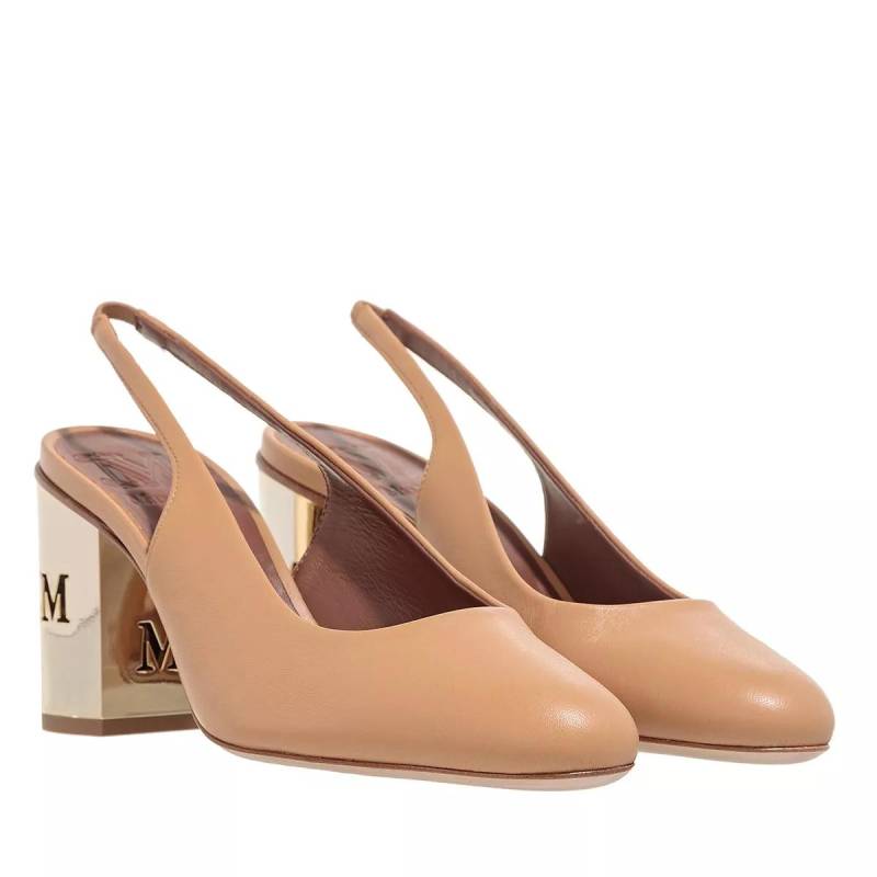 Max Mara Loafer - Damiersling - Gr. 38 (EU) - in Beige - für Damen von Max Mara