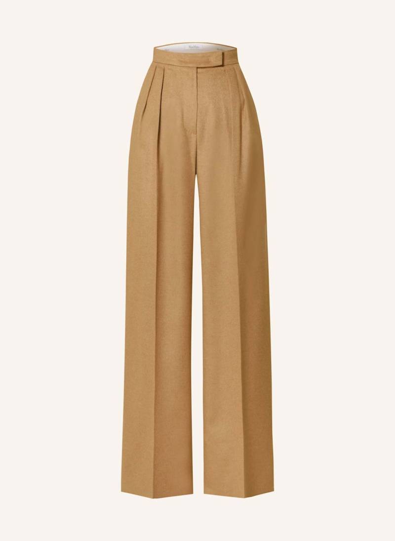 Max Mara Marlenehose Fagus Aus Kamelhaar braun von Max Mara