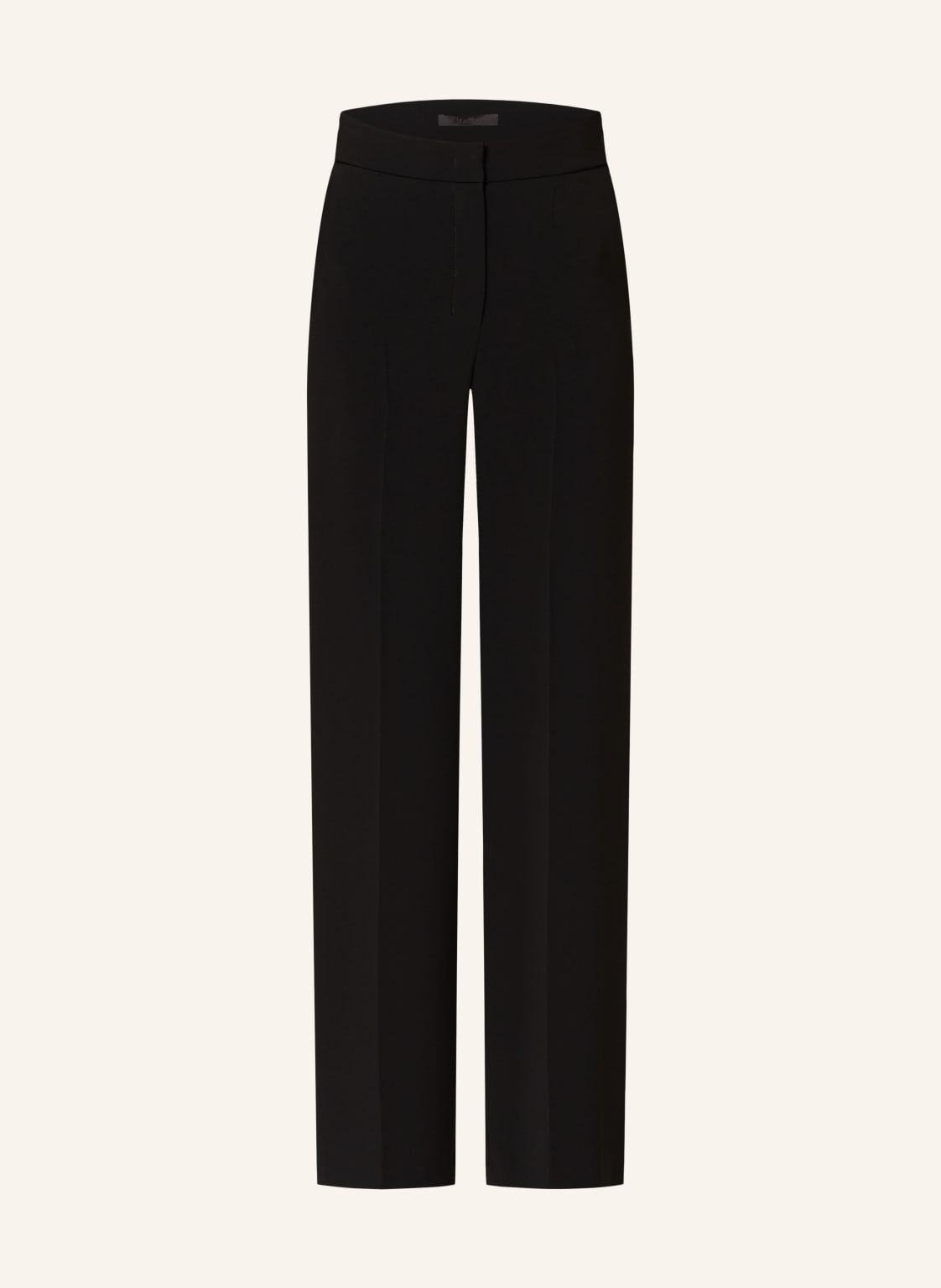 Max Mara Marlenehose Leccio Mit Galonstreifen schwarz Max Mara Marlenehose Leccio Mit Galonstreifen schwarz von Max Mara