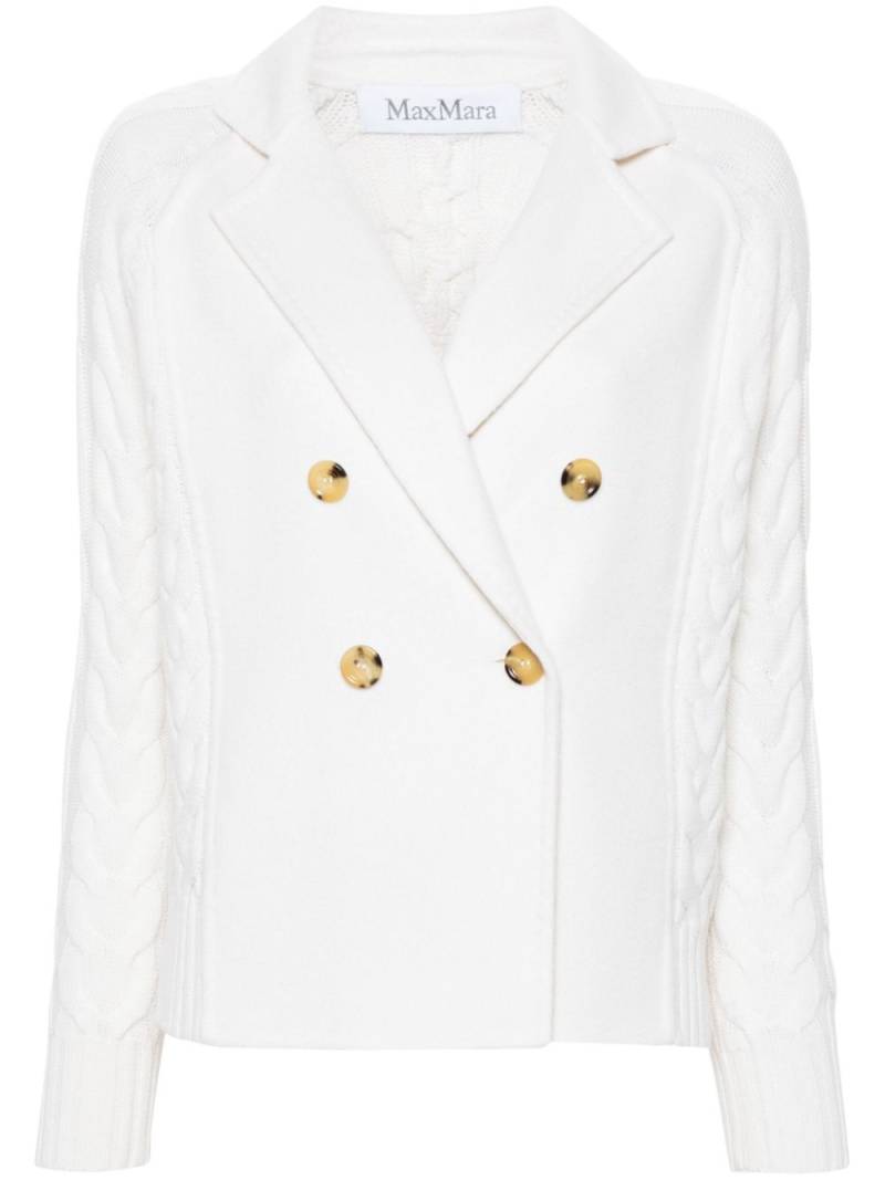 Max Mara Micio double-breasted jacket - White von Max Mara