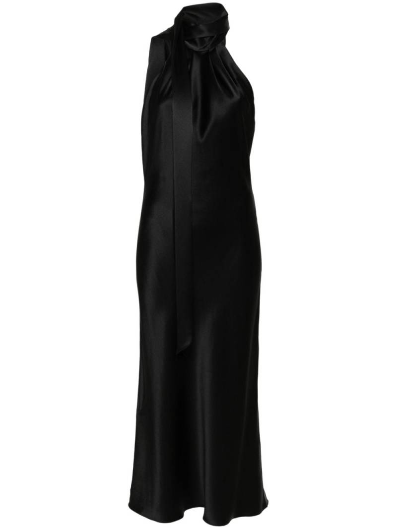 Max Mara Moli satin maxi dress - Black von Max Mara