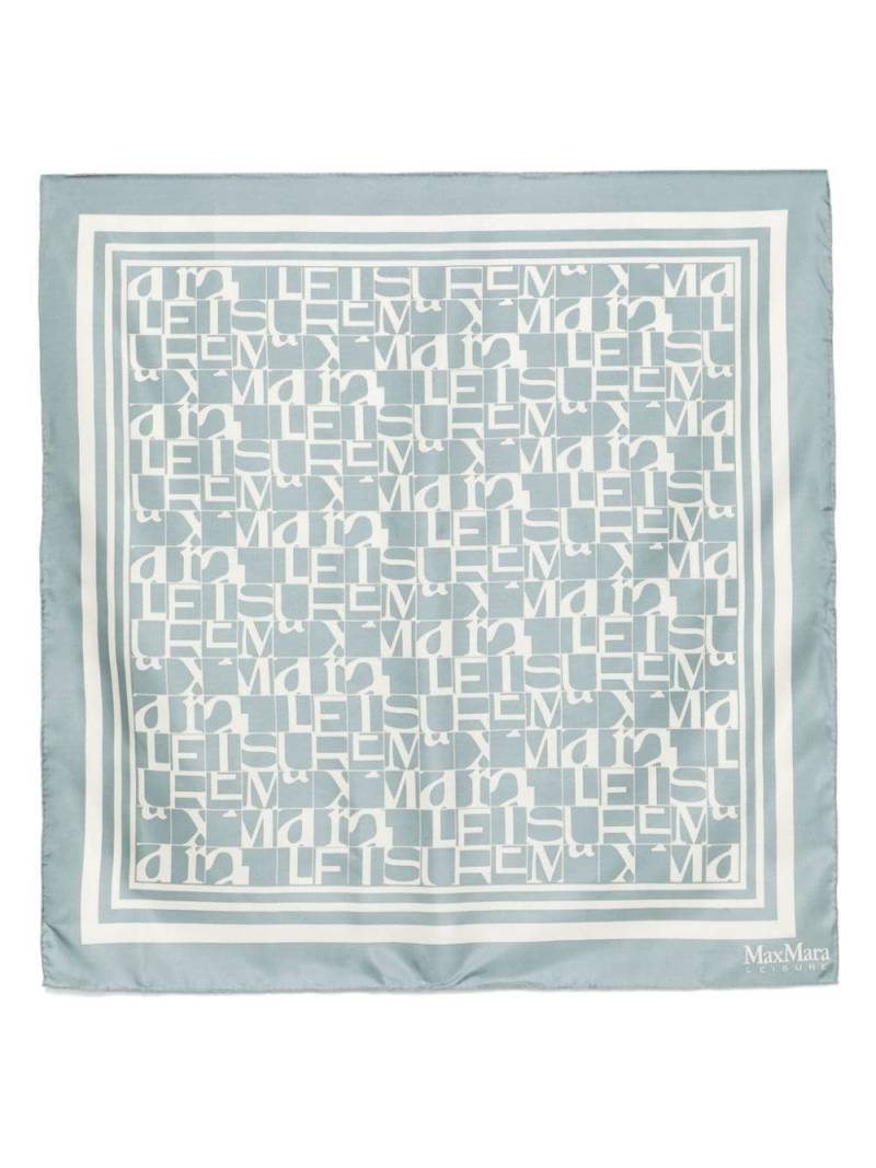 Max Mara Mozart scarf - Blue von Max Mara