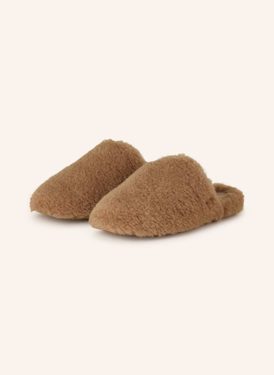 Max Mara Mules Aus Teddyfell braun von Max Mara