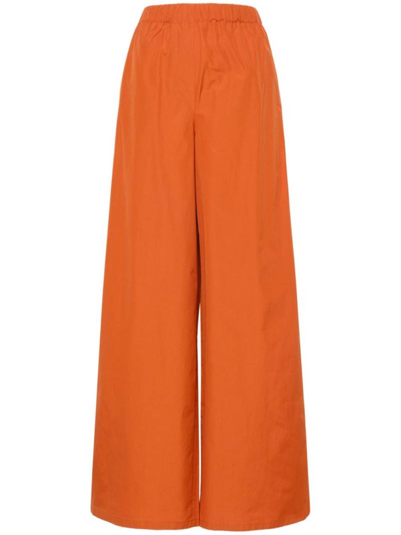 Max Mara Navigli poplin palazzo pants - Brown von Max Mara