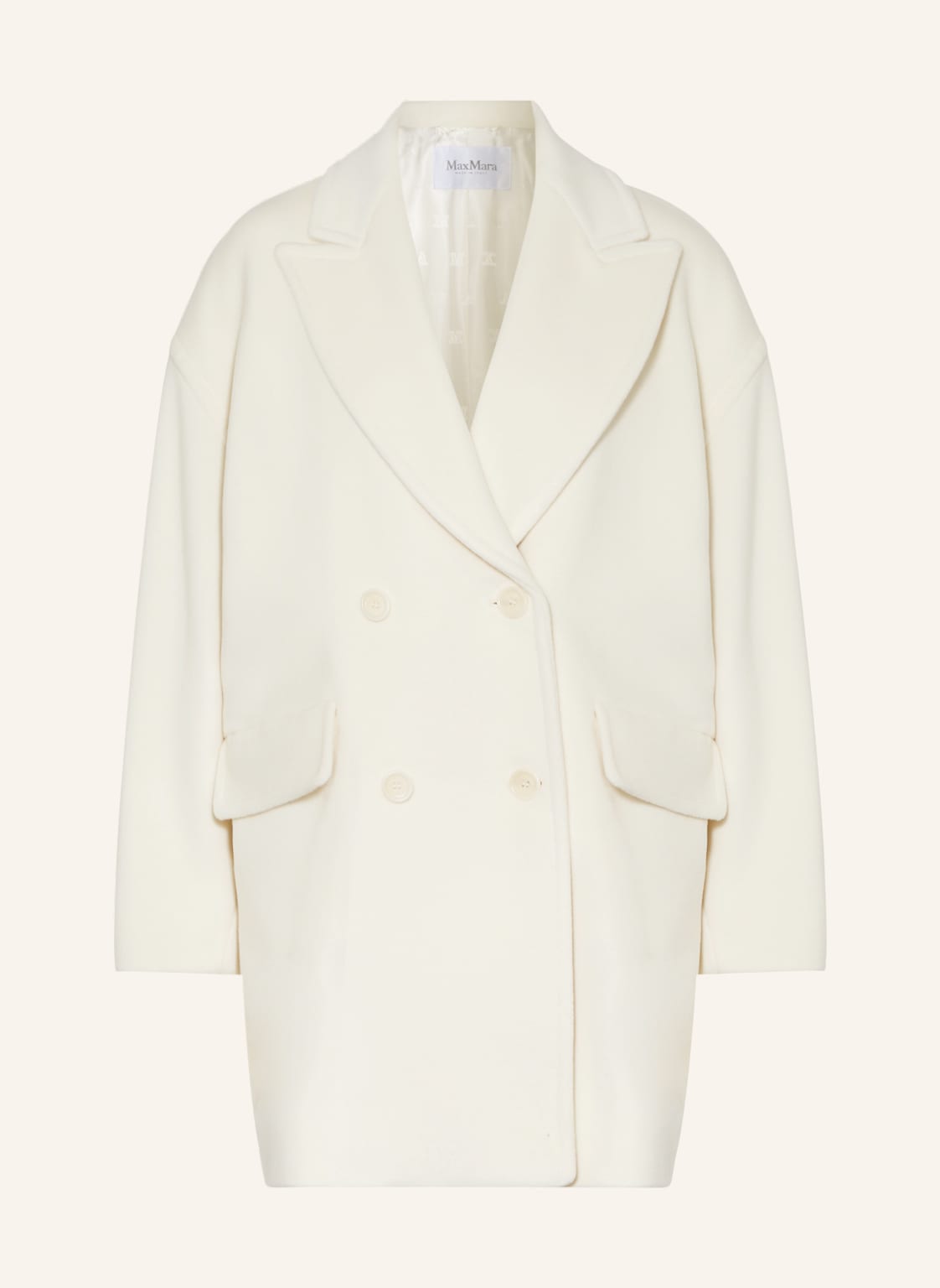 Max Mara Oversized-Wollmantel Meana weiss von Max Mara