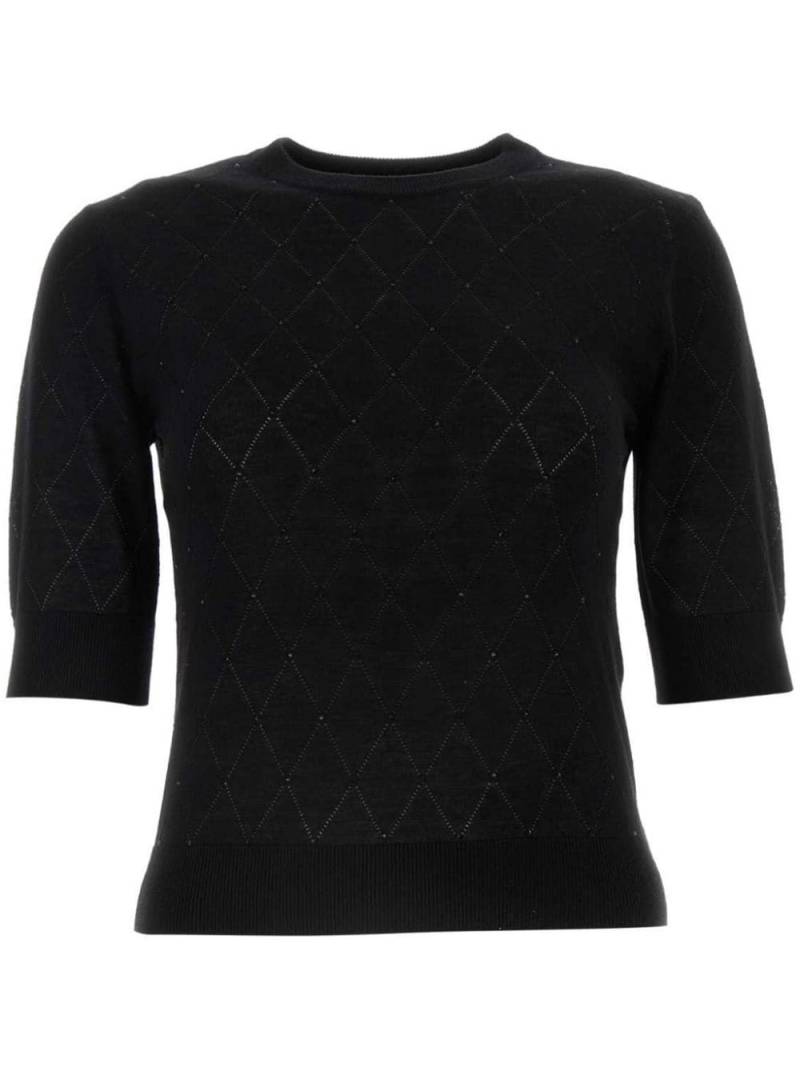 Max Mara Patrick knitted top - Black von Max Mara