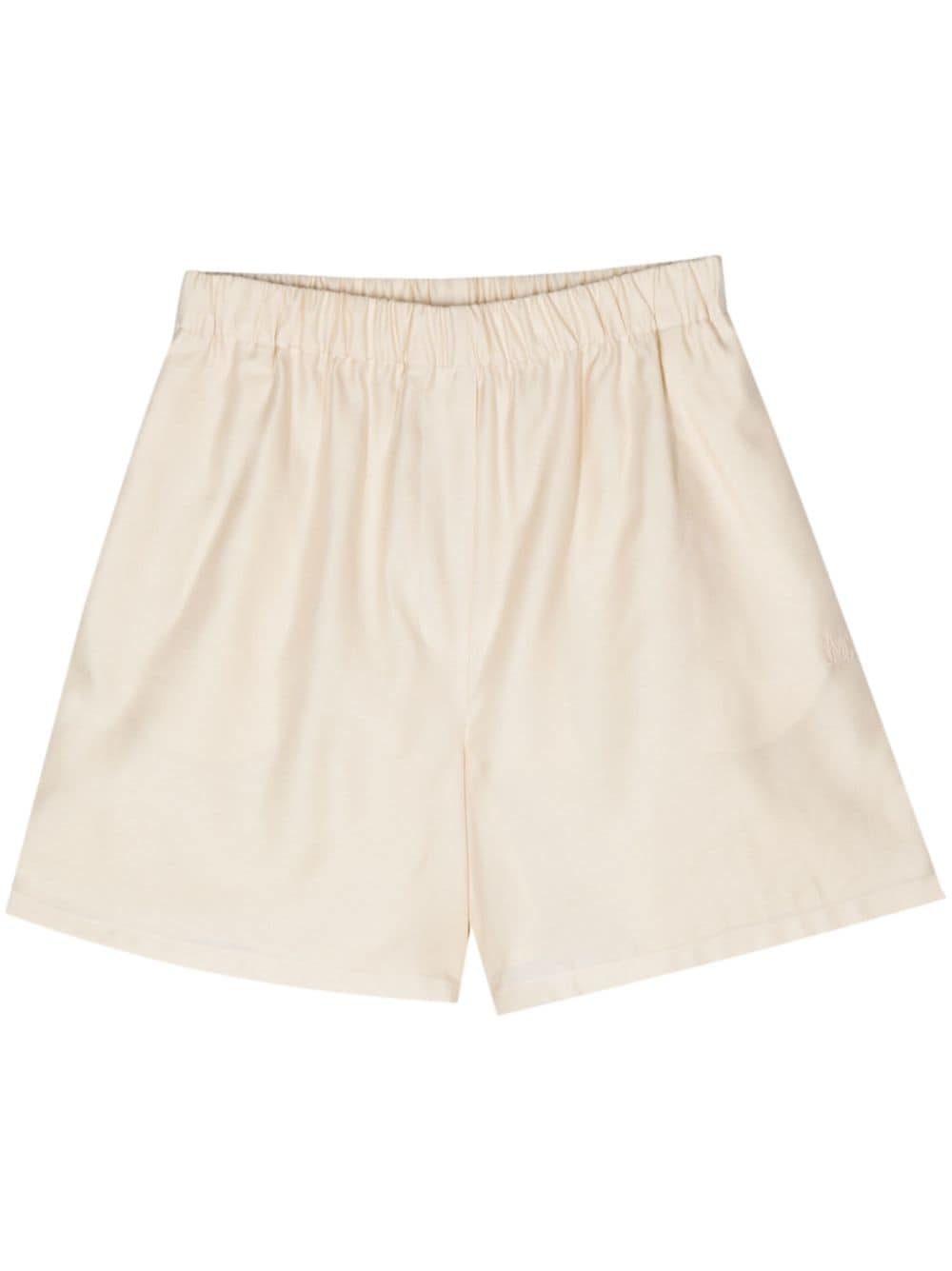 Max Mara Piadena embroidered-logo shorts - Neutrals von Max Mara