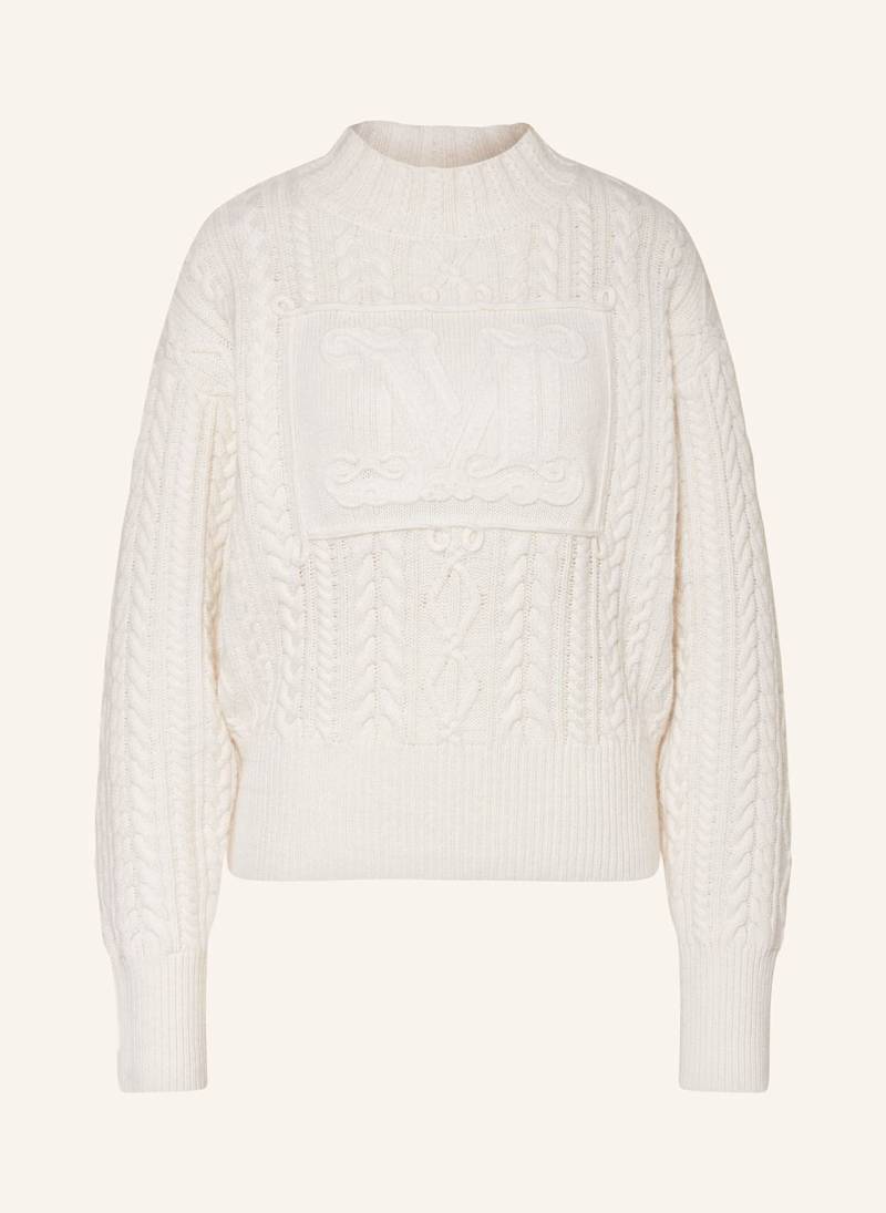 Max Mara Pullover Miranda Mit Cashmere weiss von Max Mara