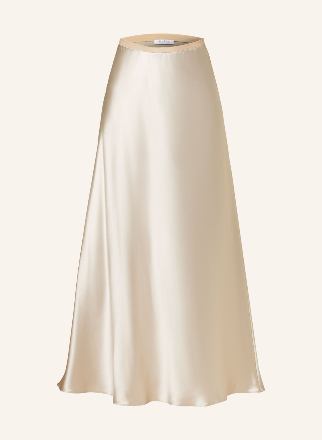 Max Mara Rock Carnet Aus Seide beige Max Mara Rock Carnet Aus Seide beige von Max Mara