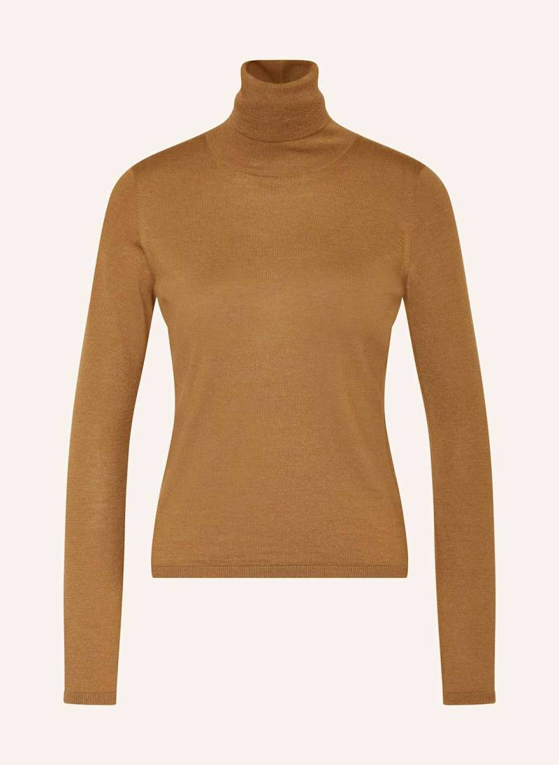 Max Mara Rollkragenpullover Veloce Aus Cashmere braun von Max Mara