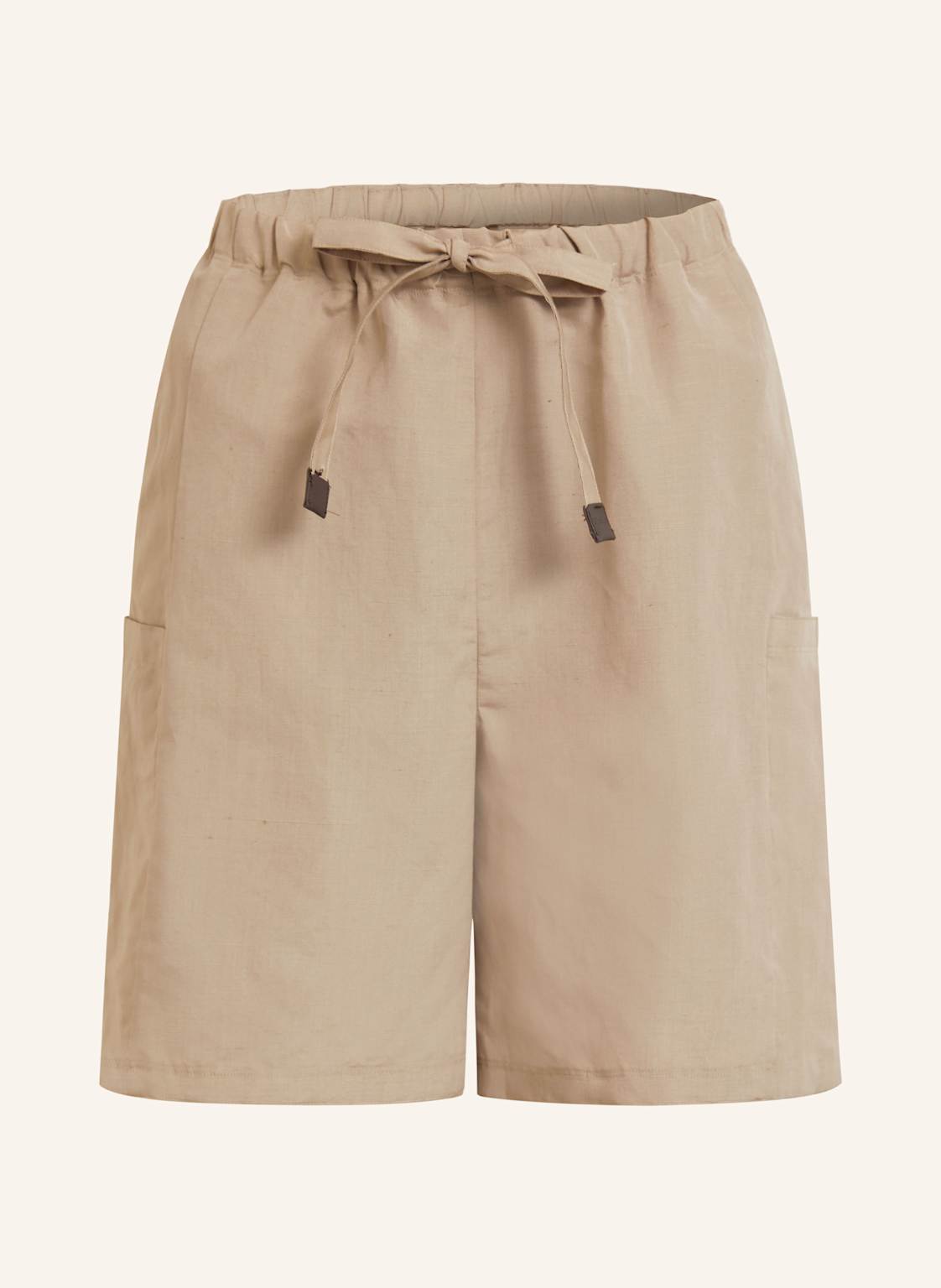 Max Mara Shorts Quebec Mit Leinen Und Seide beige von Max Mara