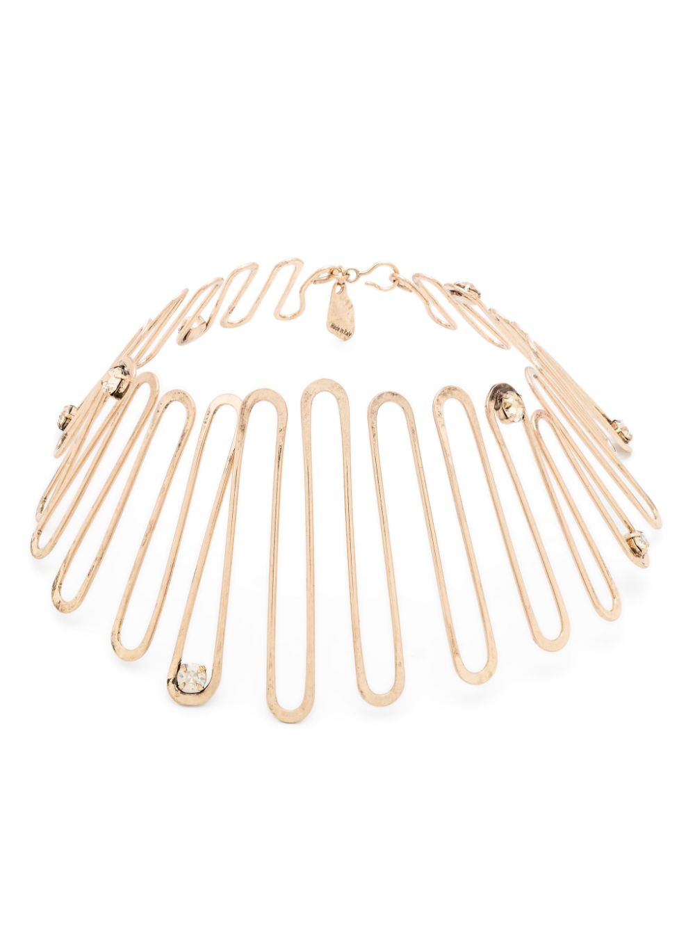 Max Mara Spring crystal-embellished choker - Gold von Max Mara