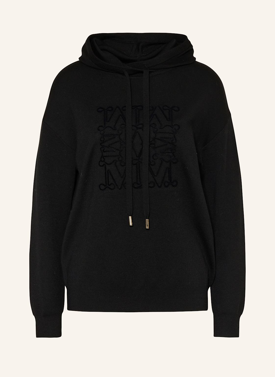 Max Mara Strick-Hoodie Pamir schwarz von Max Mara