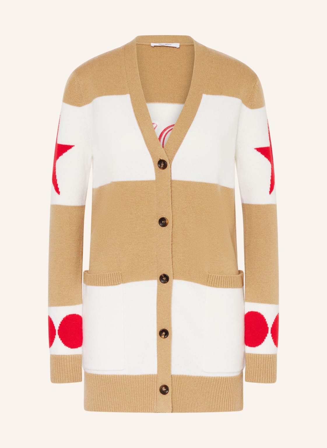 Max Mara Strickjacke Valido Mit Cashmere beige von Max Mara