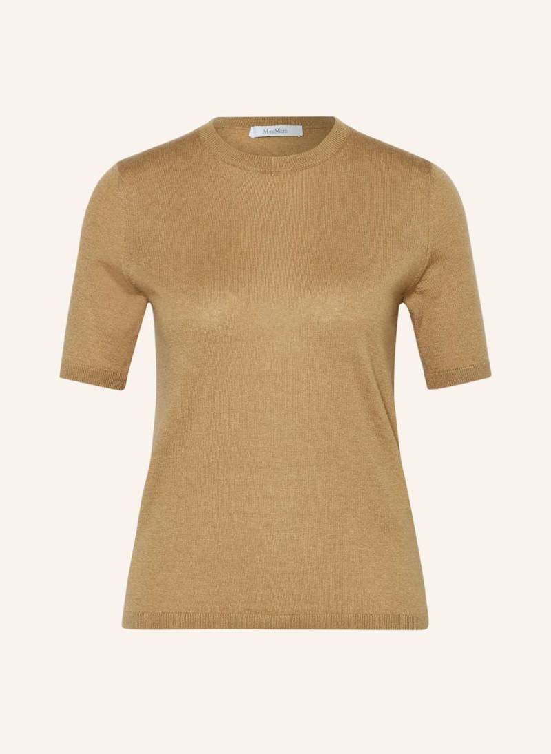 Max Mara Strickshirt Warren Mit Seide Und Cashmere braun von Max Mara