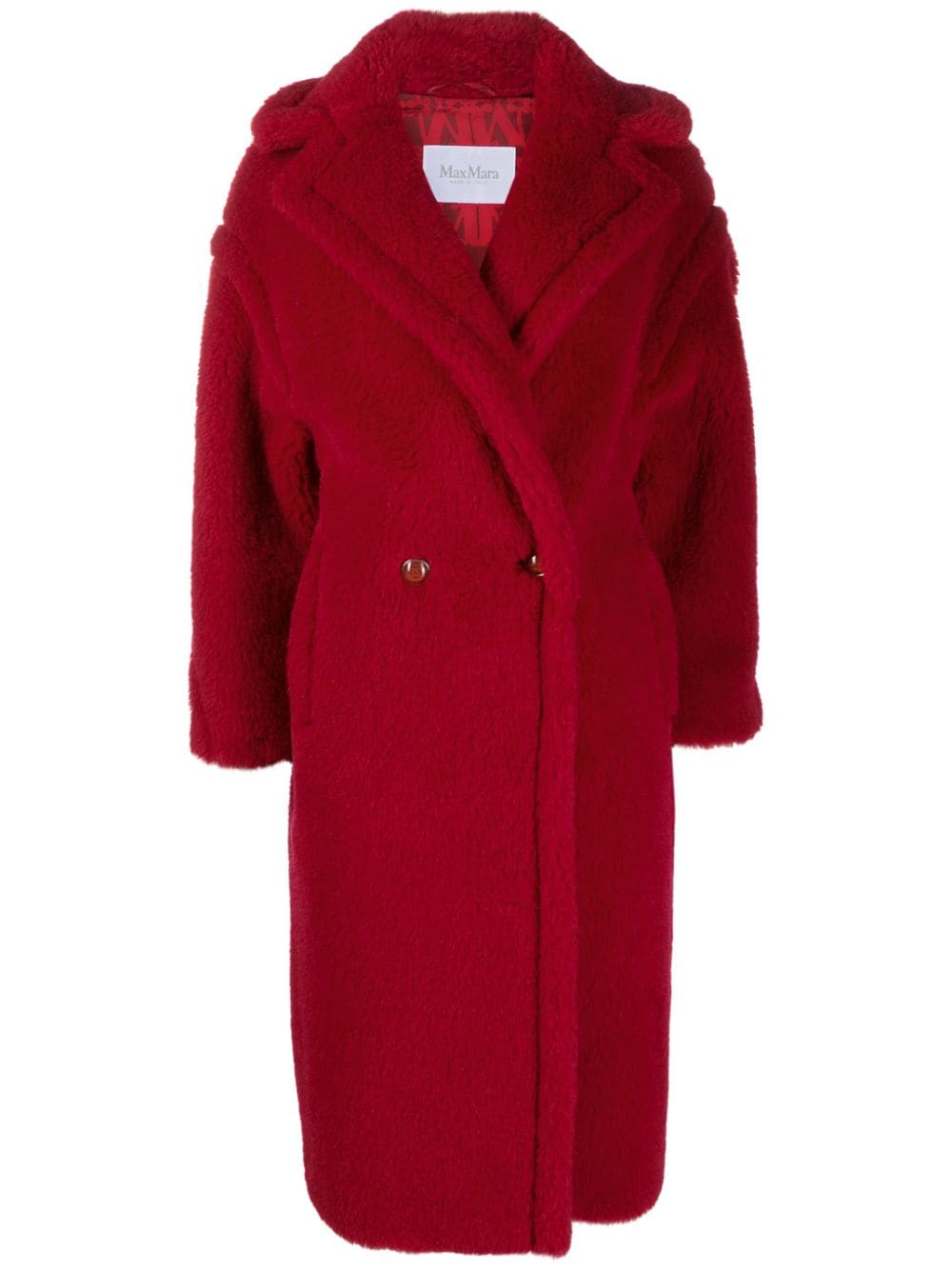 Max Mara Teddy Bear double-breasted coat - Red von Max Mara