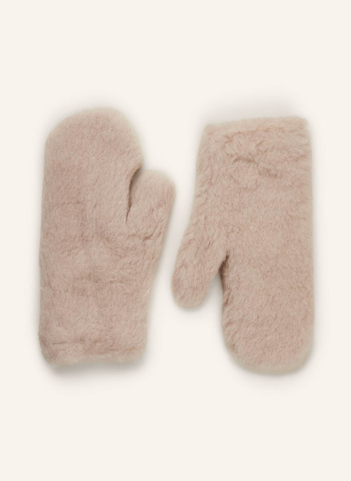 Max Mara Teddyfell-Fäustlinge Ombrato Mit Alpaka beige Max Mara Teddyfell-Fäustlinge Ombrato Mit Alpaka beige von Max Mara