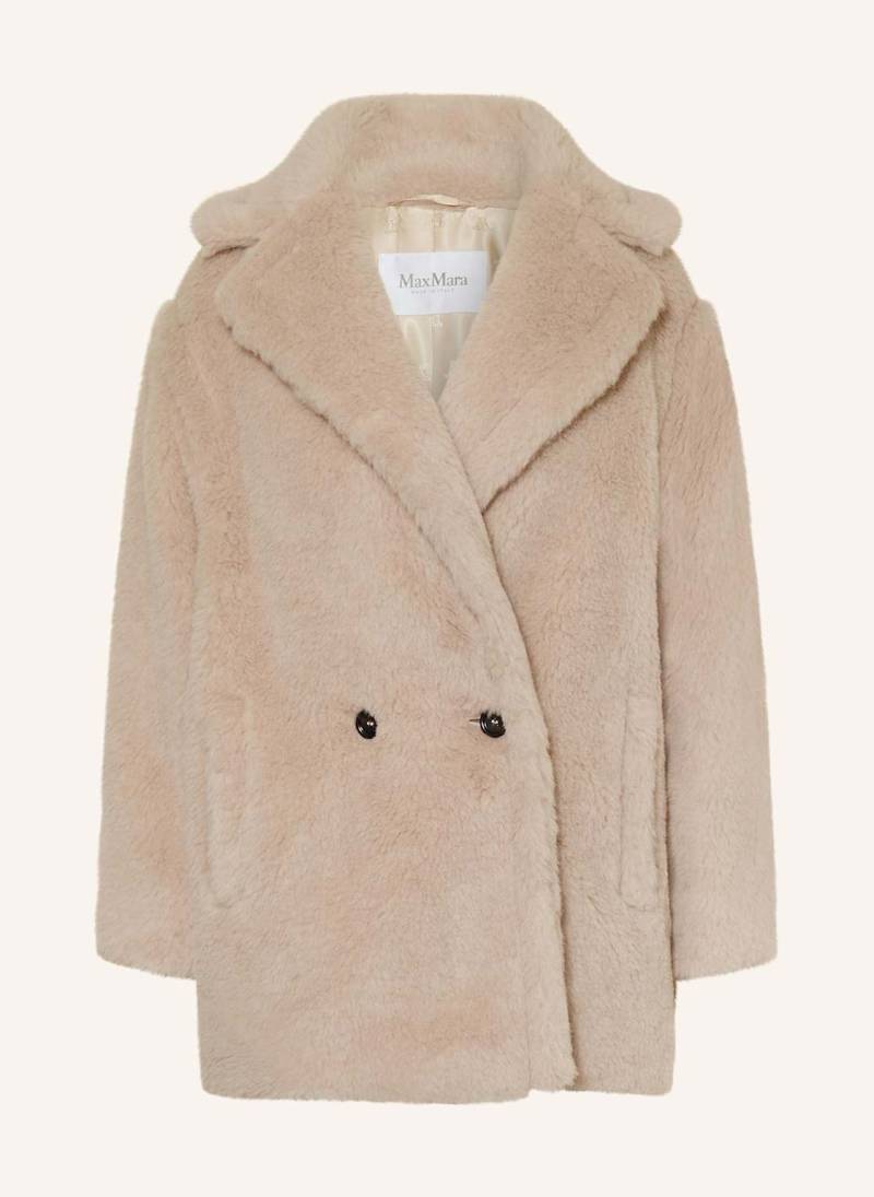 Max Mara Teddyfell-Jacke Olga Mit Alpaka beige von Max Mara