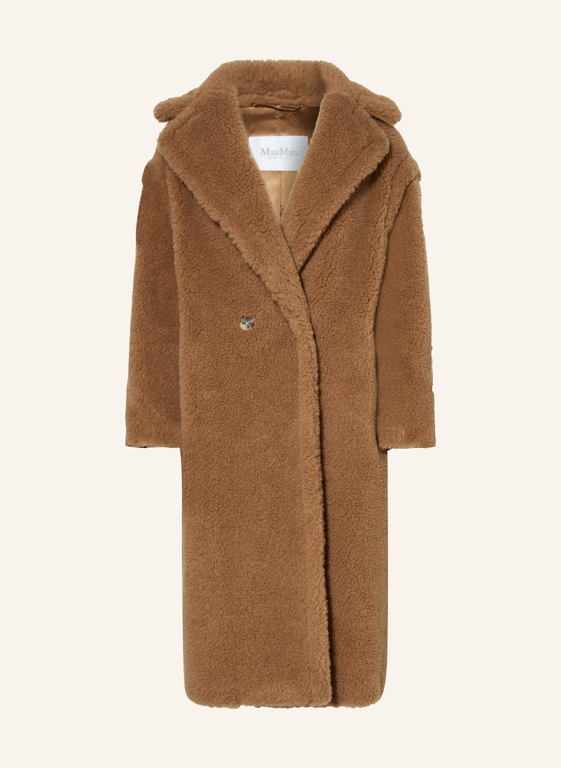 Max Mara Teddyfell-Mantel Teddy Aus Kamelhaar braun von Max Mara