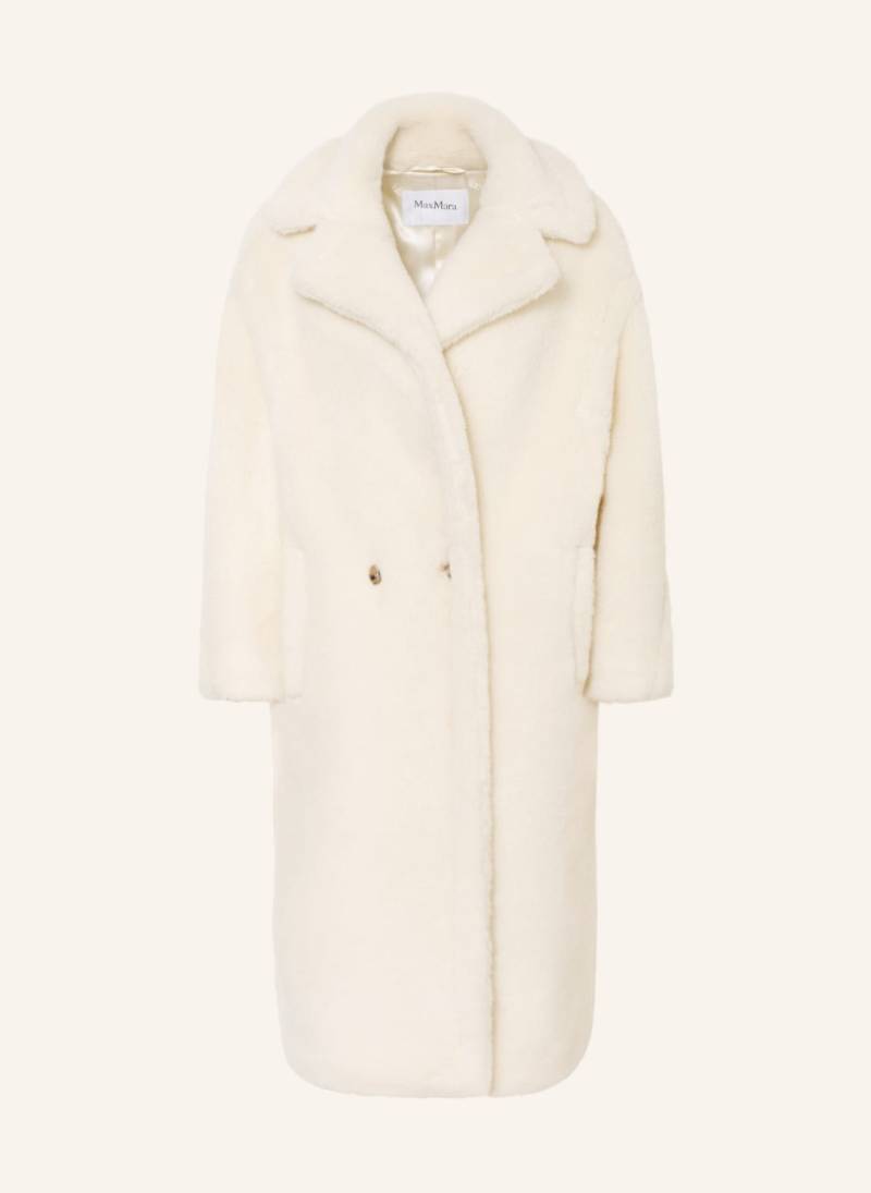 Max Mara Teddyfell-Mantel Tedgirl Mit Alpaka weiss von Max Mara