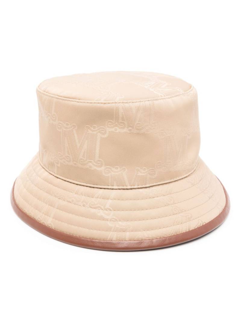 Max Mara Tessa logo-jacquard bucket hat - Brown von Max Mara