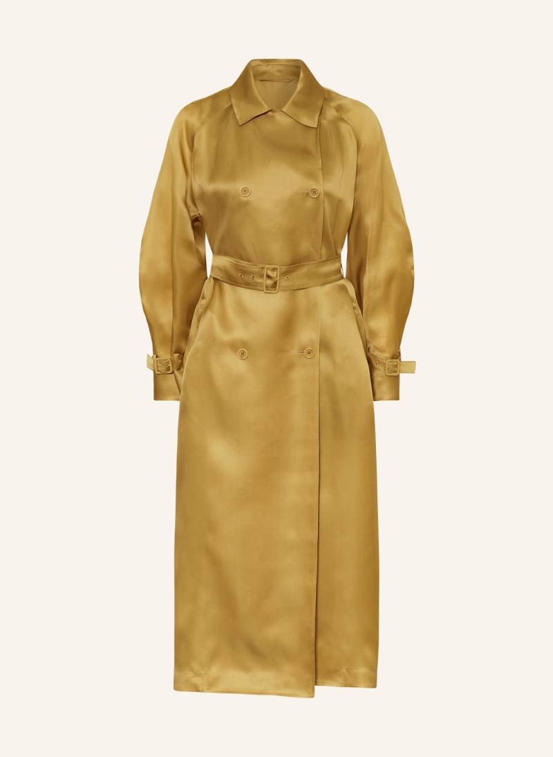 Max Mara Trenchcoat Sacco Aus Seide braun von Max Mara