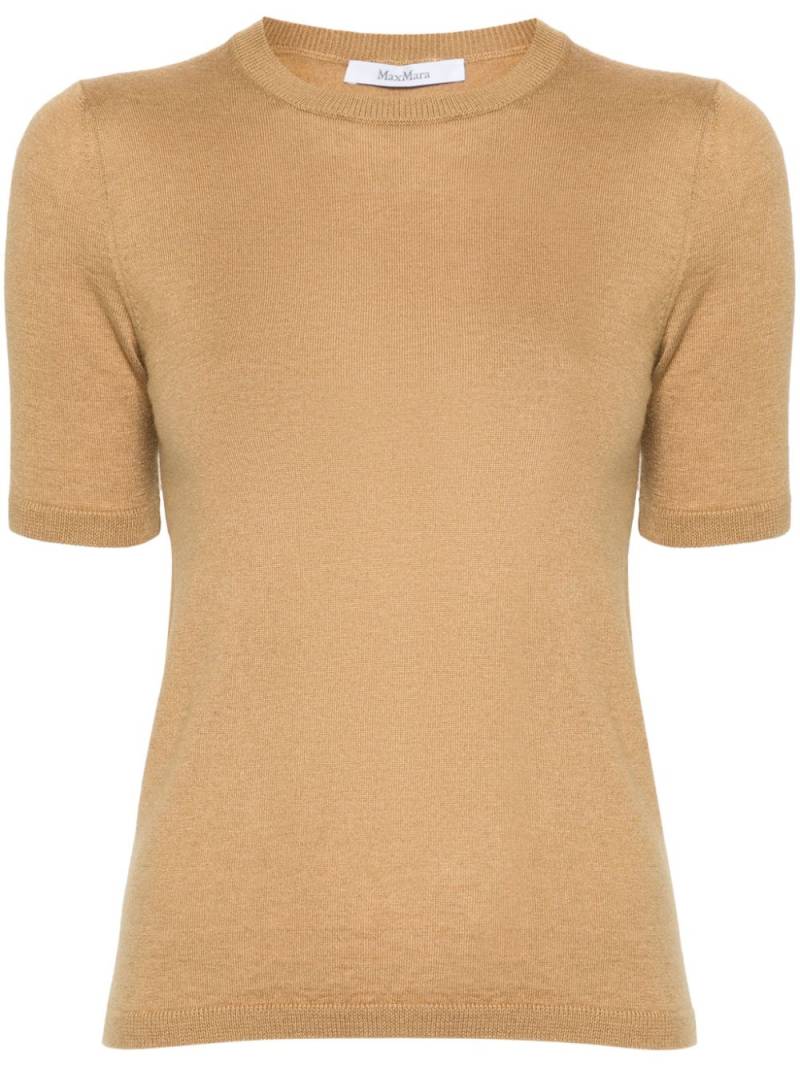 Max Mara Warren short-sleeve jumper - Neutrals von Max Mara