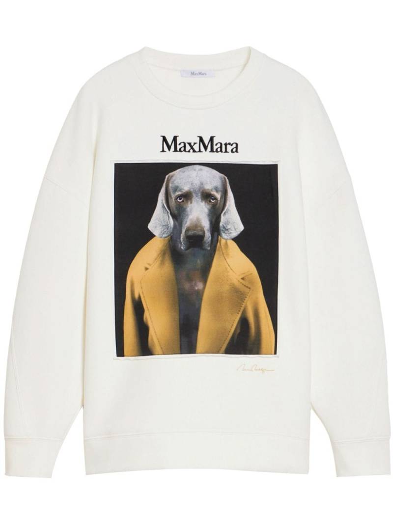 Max Mara Wegman print sweatshirt - White von Max Mara