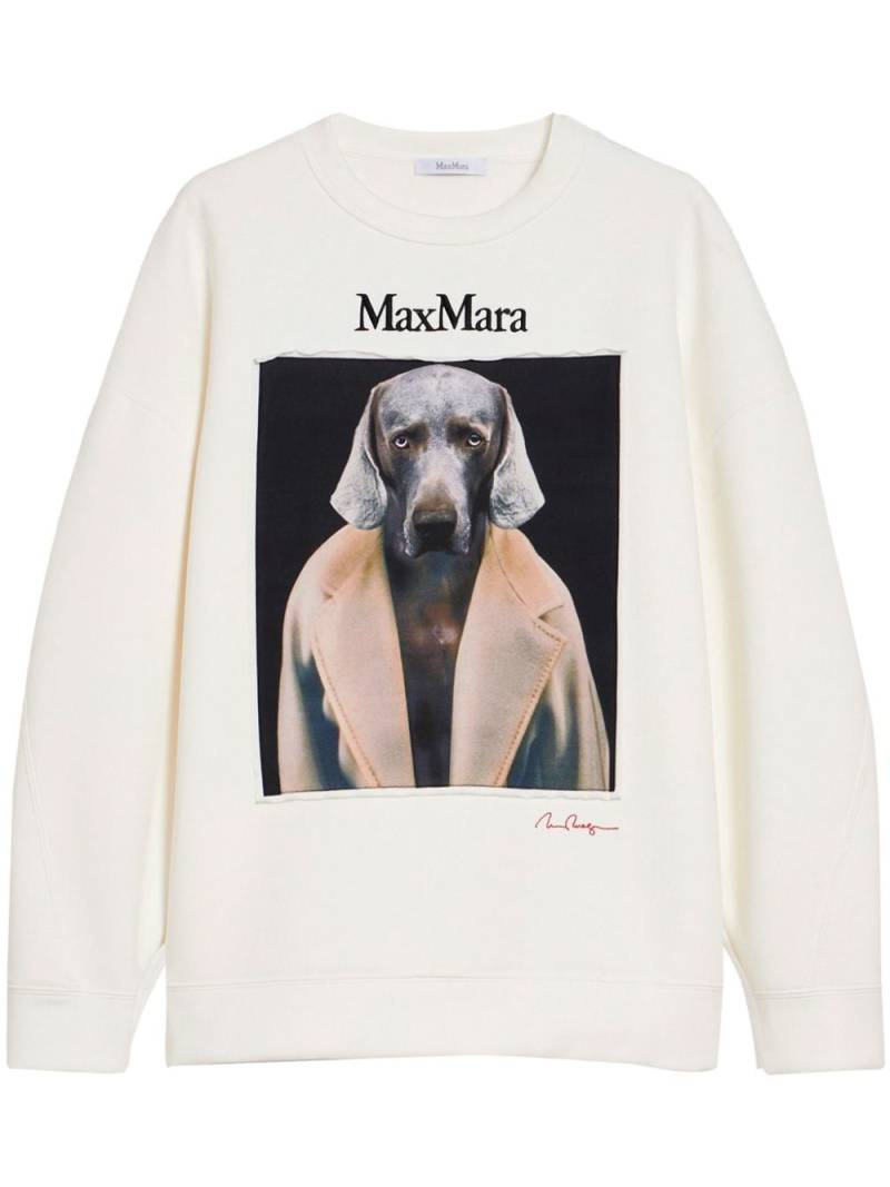 Max Mara Wegman print sweatshirt - White von Max Mara