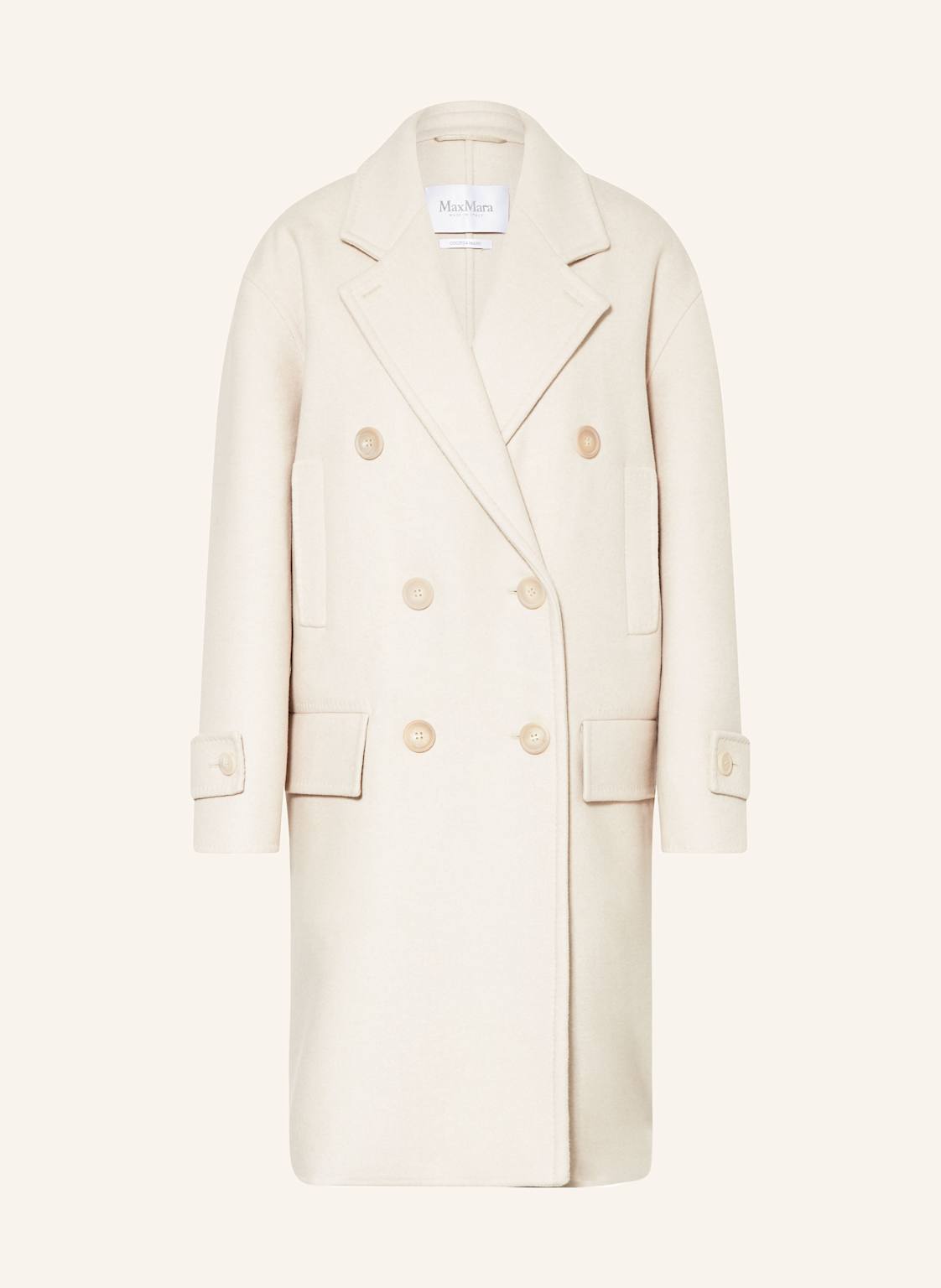 Max Mara Wollmantel Nogara Mit Cashmere beige von Max Mara