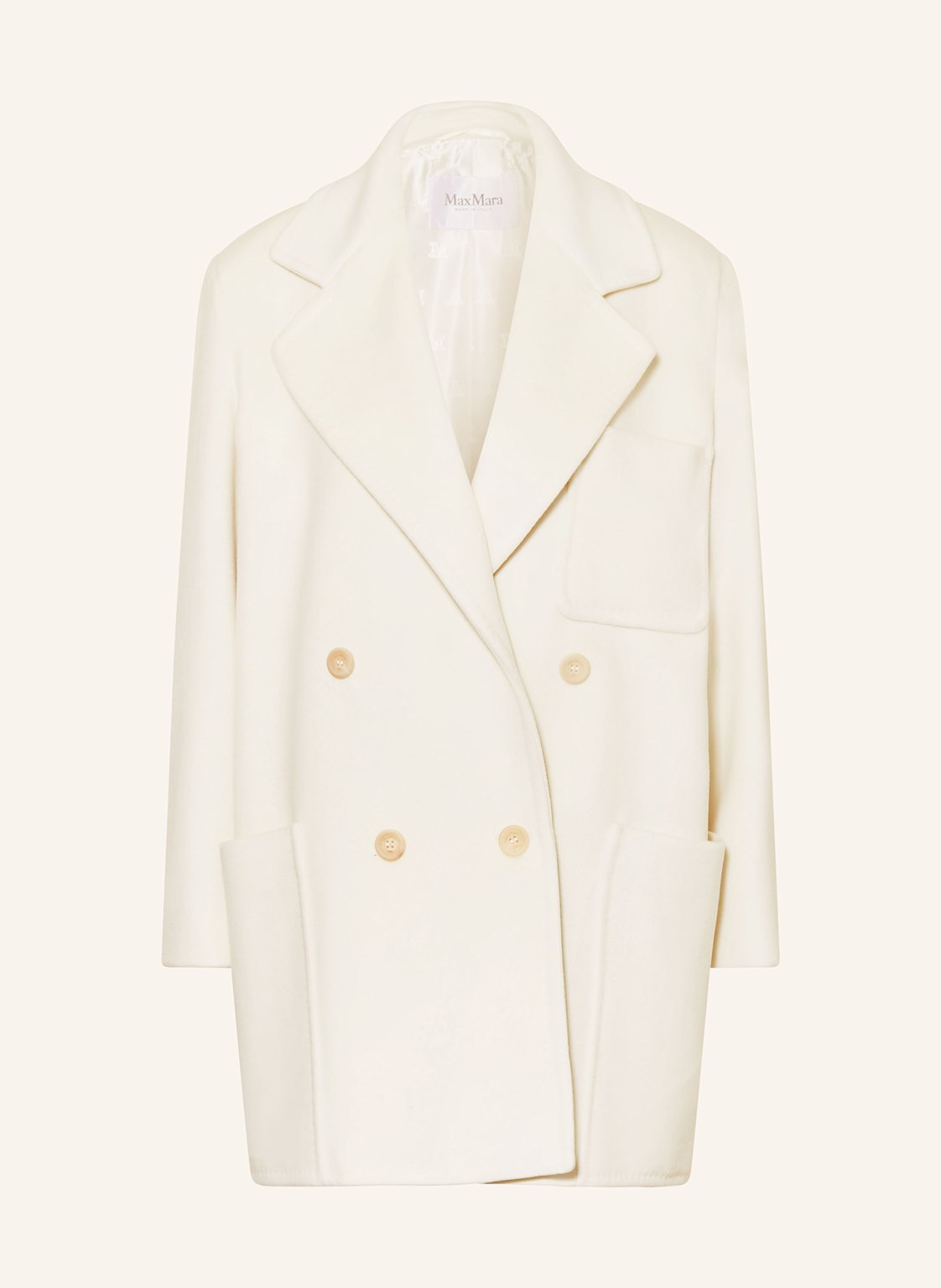 Max Mara Wollmantel Starna weiss Max Mara Wollmantel Starna weiss von Max Mara