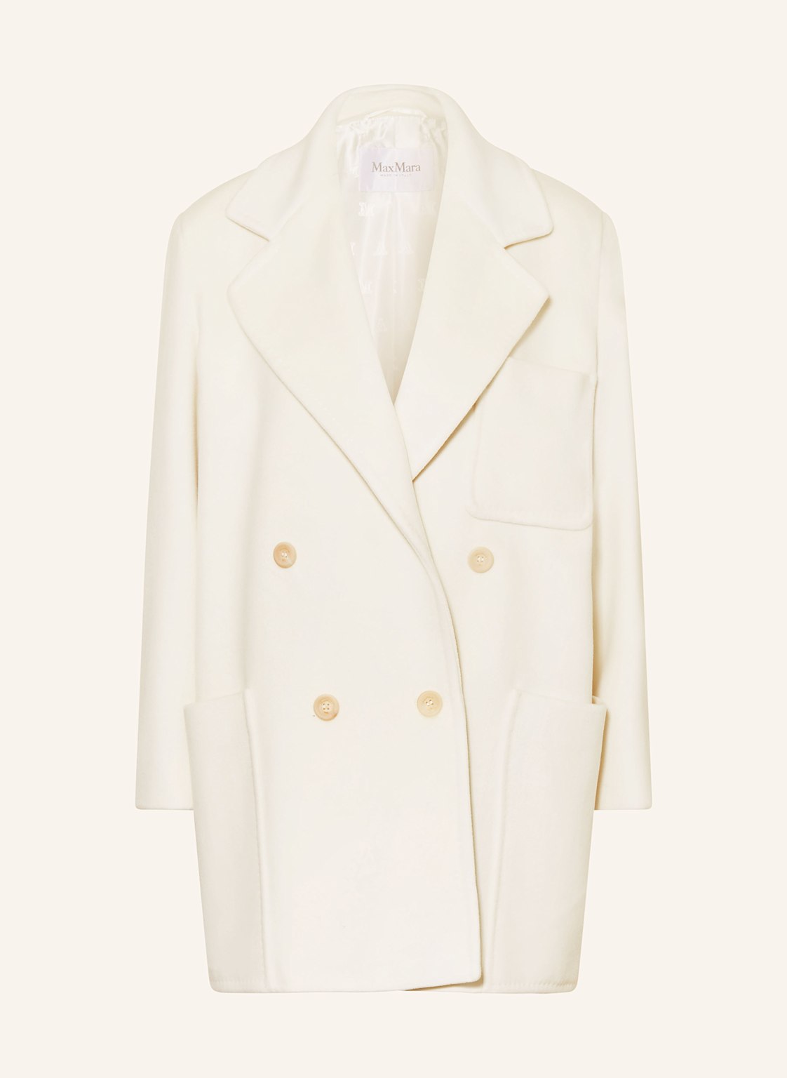 Max Mara Wollmantel Starna weiss von Max Mara