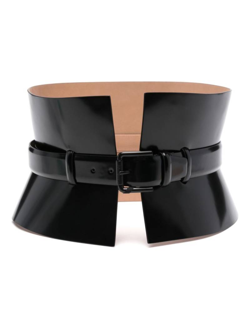 Max Mara bustier leather belt - Black von Max Mara