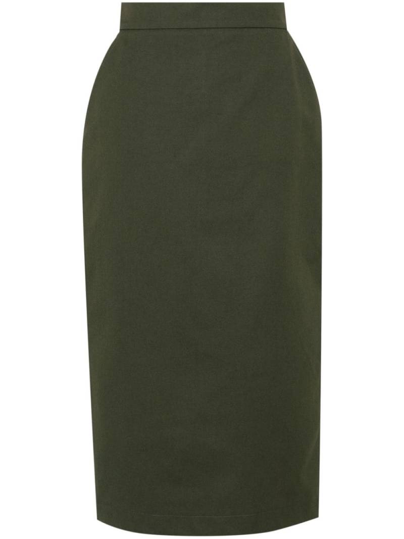 Max Mara cotton pencil midi skirt - Green von Max Mara