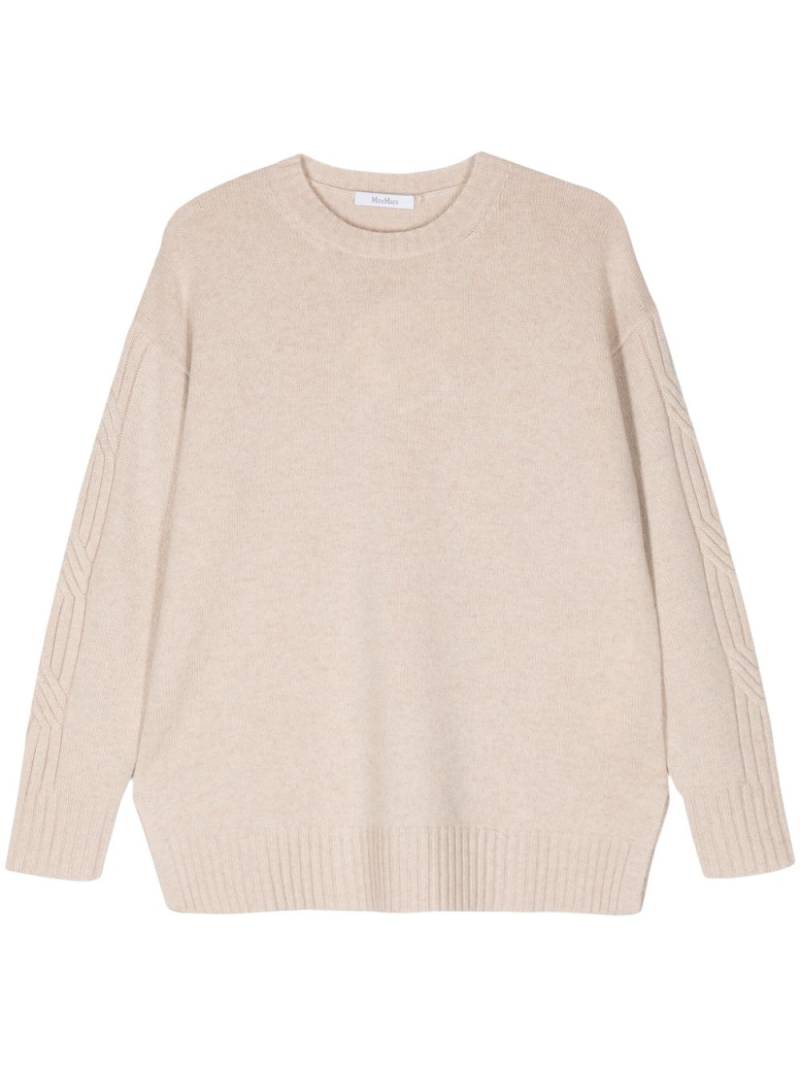 Max Mara crew-neck cashmere jumper - Neutrals von Max Mara