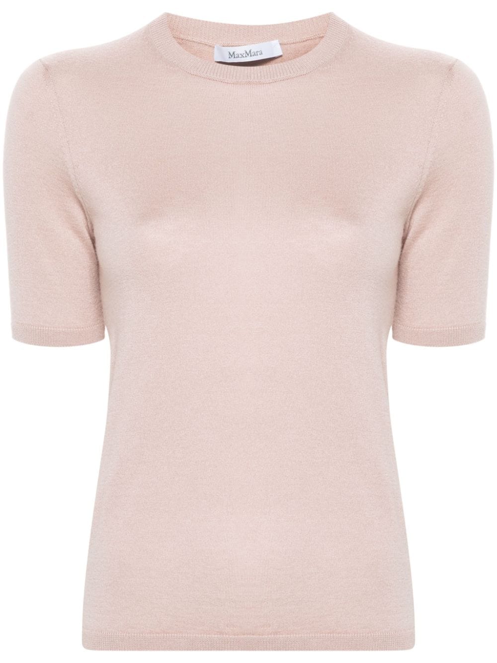 Max Mara crew-neck fine-knit T-shirt - Pink von Max Mara