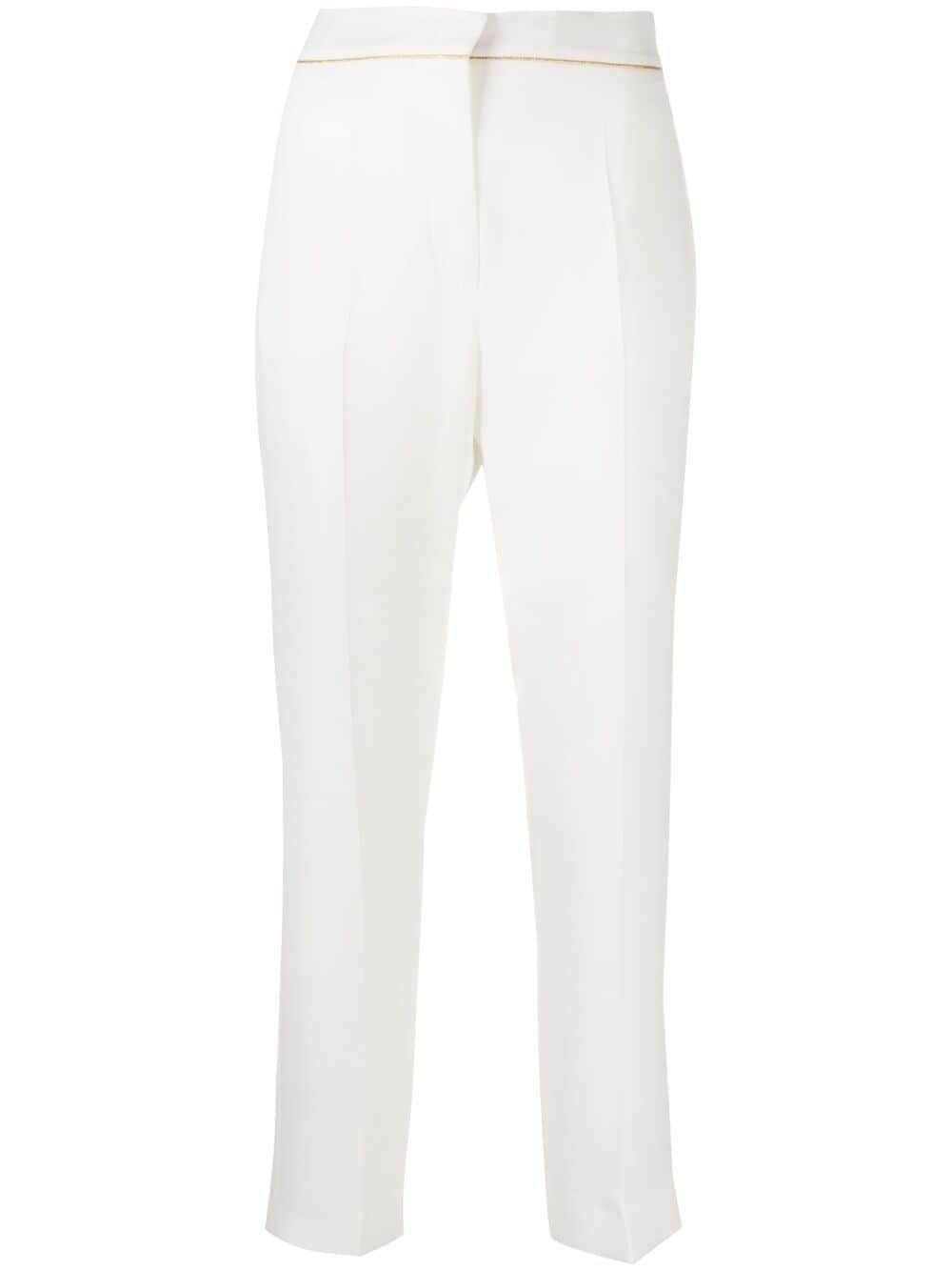 Max Mara cropped straight-leg trousers - White von Max Mara