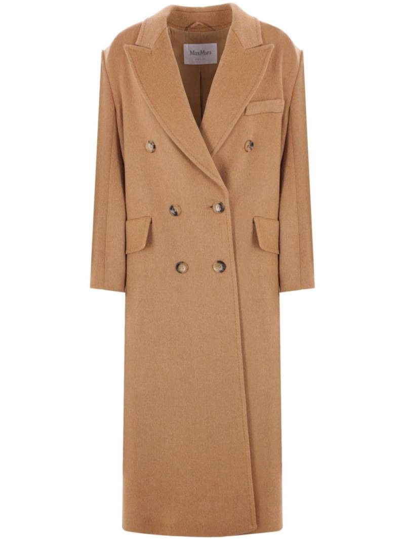 Max Mara double-breasted camel coat - Brown von Max Mara