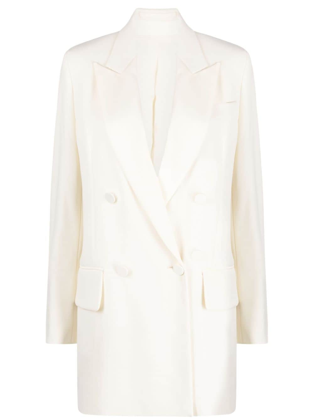 Max Mara double-breasted virgin wool blazer - Neutrals von Max Mara