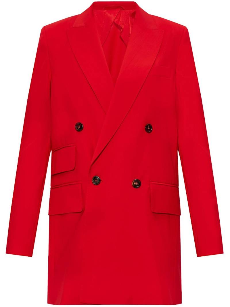 Max Mara double-breasted virgin-wool blazer - Red von Max Mara