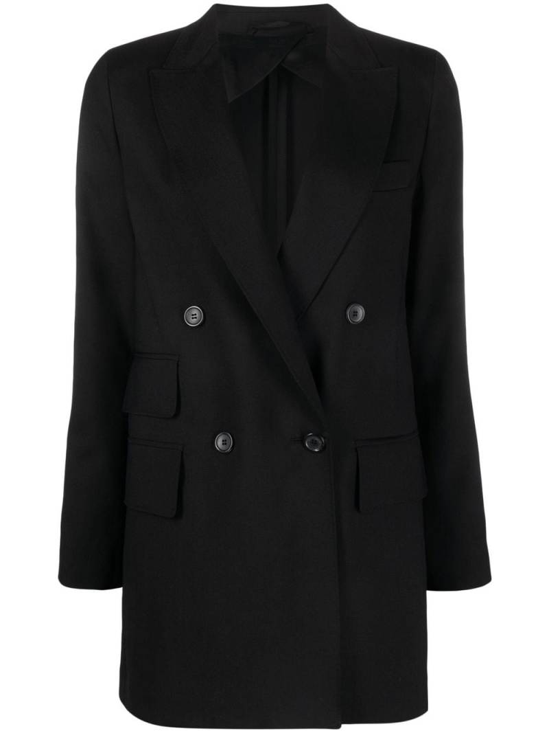 Max Mara double-breasted wool blazer - Black von Max Mara