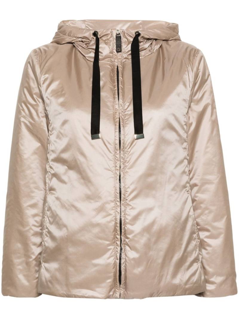 Max Mara drawstring-hood padded jacket - Neutrals von Max Mara