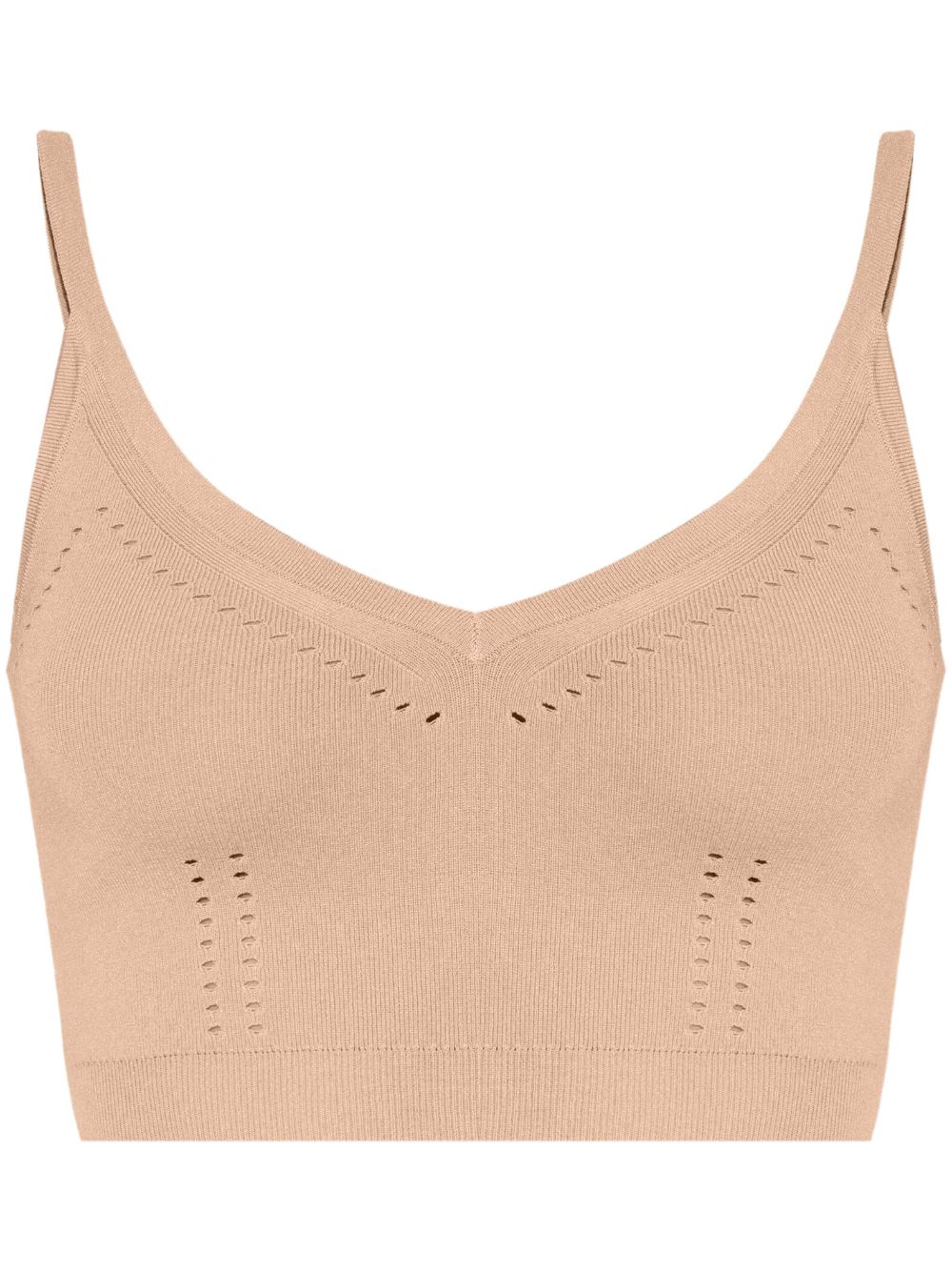 Max Mara fine-knit cropped top - Neutrals von Max Mara