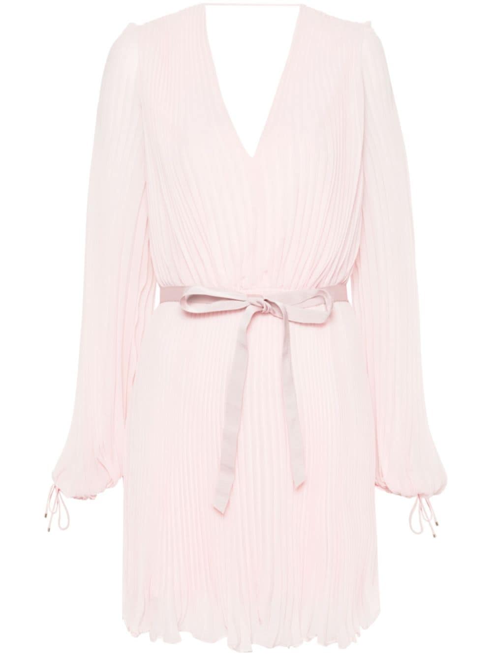 Max Mara fully-pleated chiffon mini dress - Pink von Max Mara