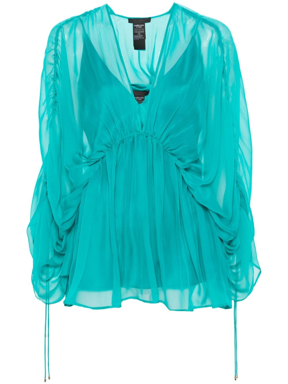 Max Mara georgette silk blouse - Green von Max Mara