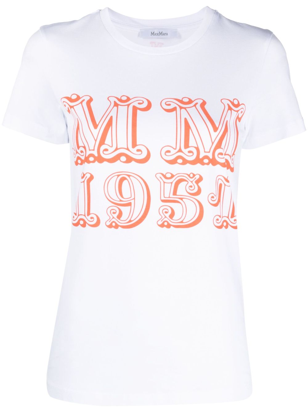 Max Mara graphic-print cotton T-shirt - White von Max Mara